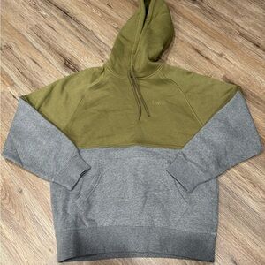 Levi's Olive Green & Gray Colorblock Pullover Hoodie